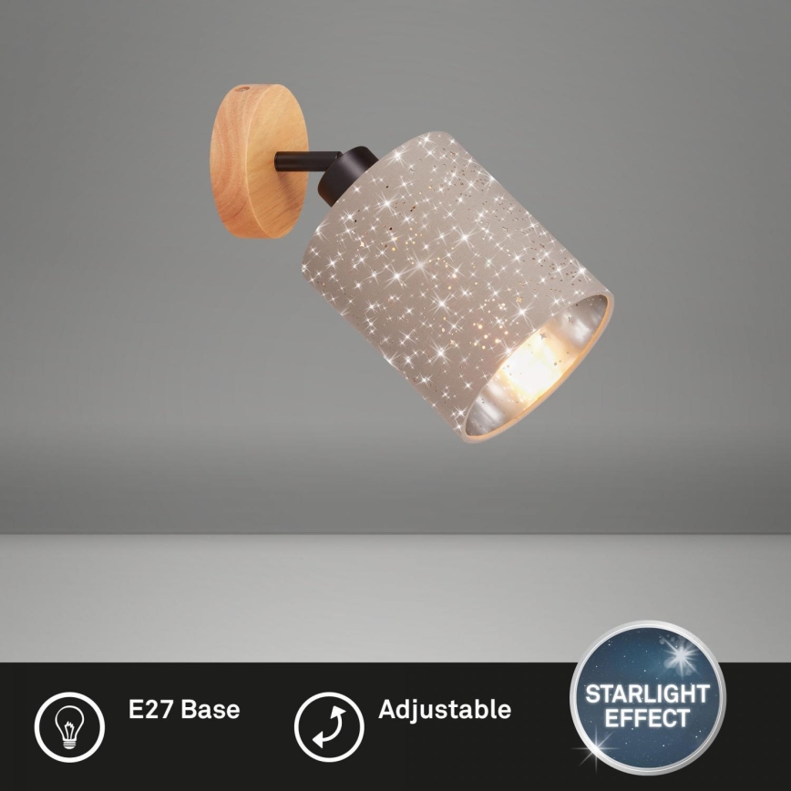 Briloner 2078-011 - Sieninis akcentinis šviestuvas SPOTLIGHT 1xE27/25W/230V smėlio spalva