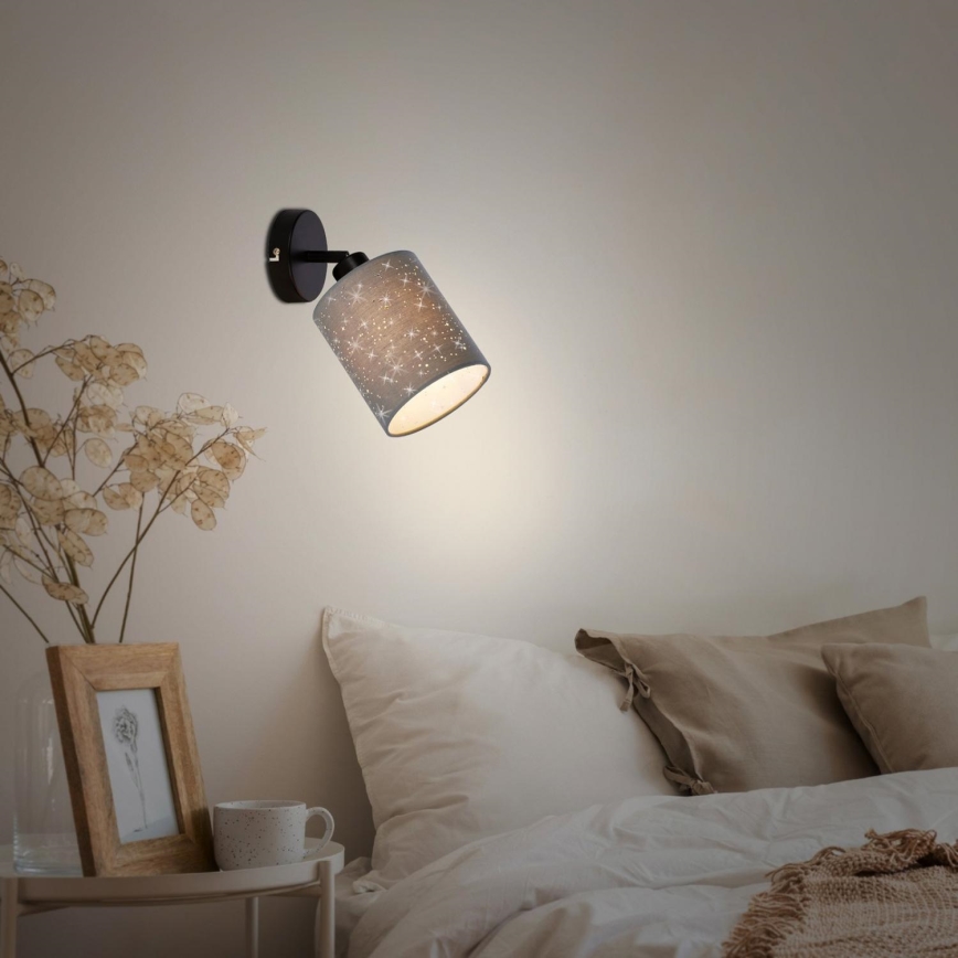 Briloner 2078-014 - Sieninis akcentinis šviestuvas SPOTLIGHT 1xE27/25W/230V pilka/juoda