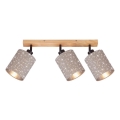 Briloner 2078-031 - Akcentinis apšvietimas SPOTLIGHT 3xE27/25W/230V smėlio spalva