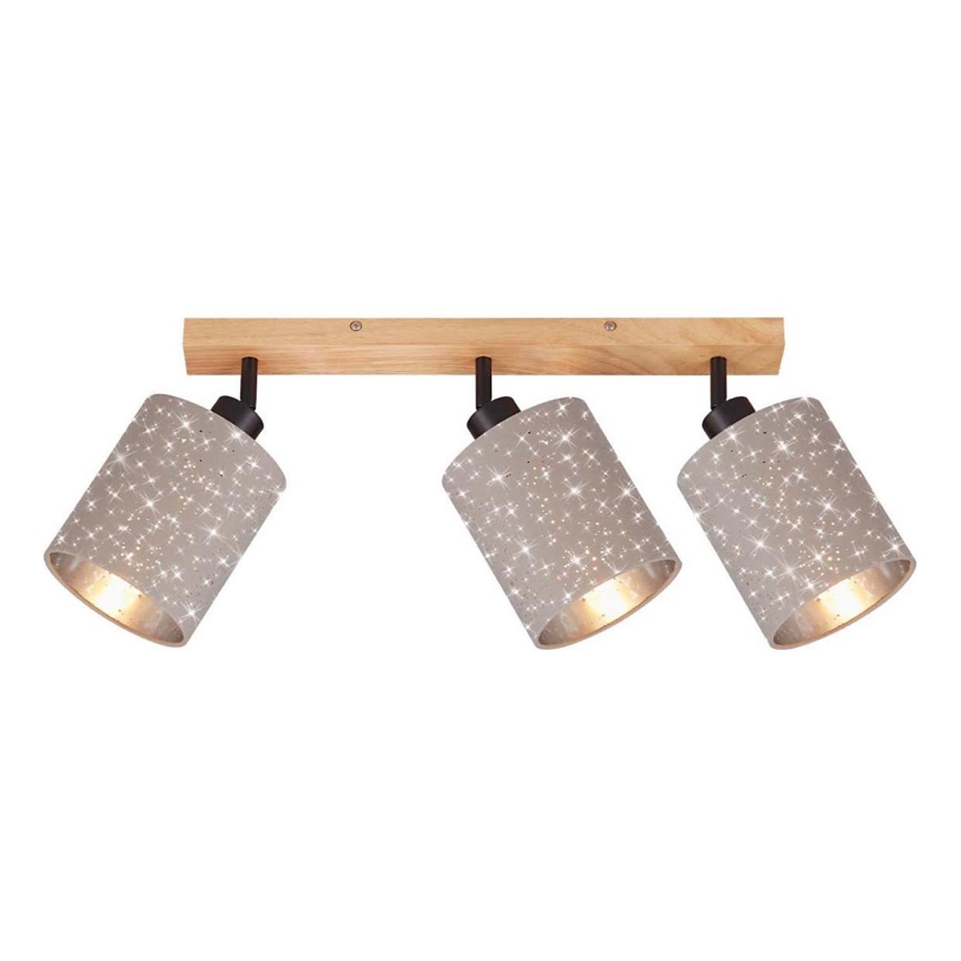 Briloner 2078-031 - Akcentinis apšvietimas SPOTLIGHT 3xE27/25W/230V smėlio spalva