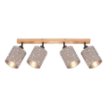 Briloner 2078-041 - Akcentinis apšvietimas SPOTLIGHT 4xE27/25W/230V smėlio spalva