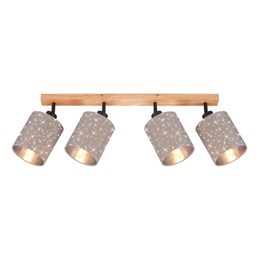 Briloner 2078-041 - Akcentinis apšvietimas SPOTLIGHT 4xE27/25W/230V smėlio spalva