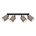 Briloner 2078-044 - Akcentinis apšvietimas SPOTLIGHT 4xE27/25W/230V pilka/juoda