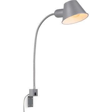 Briloner 2079-014 - Sieninė lanksti lempa 1xE27/10W/230V sidabras