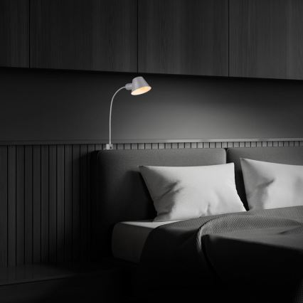 Briloner 2079-014 - Sieninė lanksti lempa 1xE27/10W/230V sidabras
