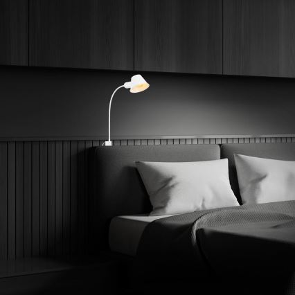 Briloner 2079-016 - Sieninė lanksti lempa 1xE27/10W/230V balta