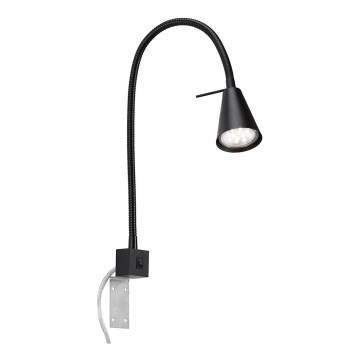 Briloner 2080-015 - Lanksti LED sieninė lempa COMFORT LIGHT 1xGU10/5W/230V juoda