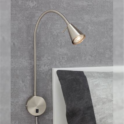 Briloner 2082-012 - LED sieninis šviestuvas COMFORT LIGHT 1xGU10/5W/230V matinis chromas