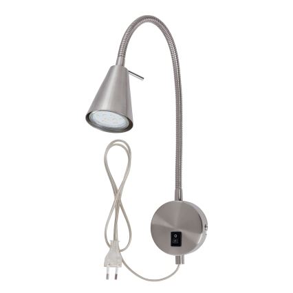 Briloner 2082-012 - LED sieninis šviestuvas COMFORT LIGHT 1xGU10/5W/230V matinis chromas