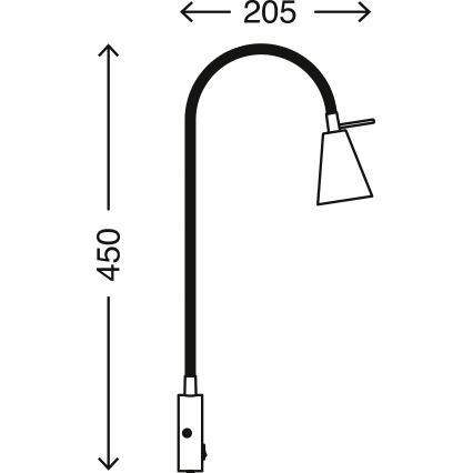 Briloner 2082-012 - LED sieninis šviestuvas COMFORT LIGHT 1xGU10/5W/230V matinis chromas