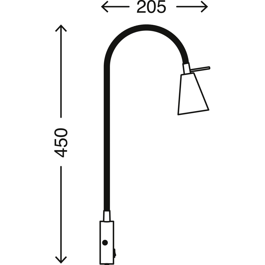 Briloner 2082-012 - LED sieninis šviestuvas COMFORT LIGHT 1xGU10/5W/230V matinis chromas
