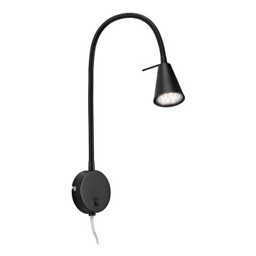 Briloner 2082-015 - LED lanksčioji sieninė lempa COMFORT LIGHT 1xGU10/5W/230V juoda