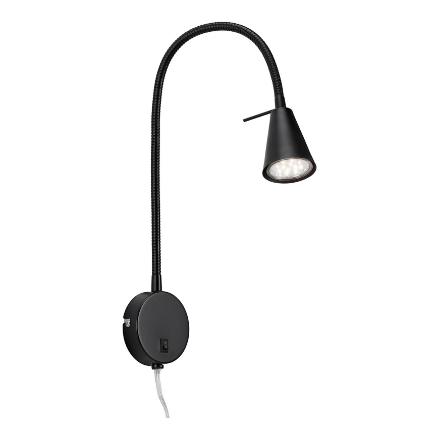 Briloner 2082-015 - LED sieninis šviestuvas COMFORT LIGHT 1xGU10/5W/230V juodas