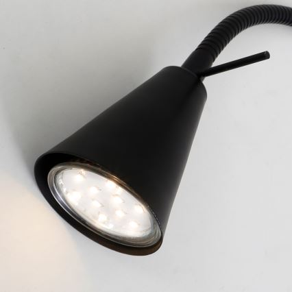 Briloner 2082-015 - LED sieninis šviestuvas COMFORT LIGHT 1xGU10/5W/230V juodas