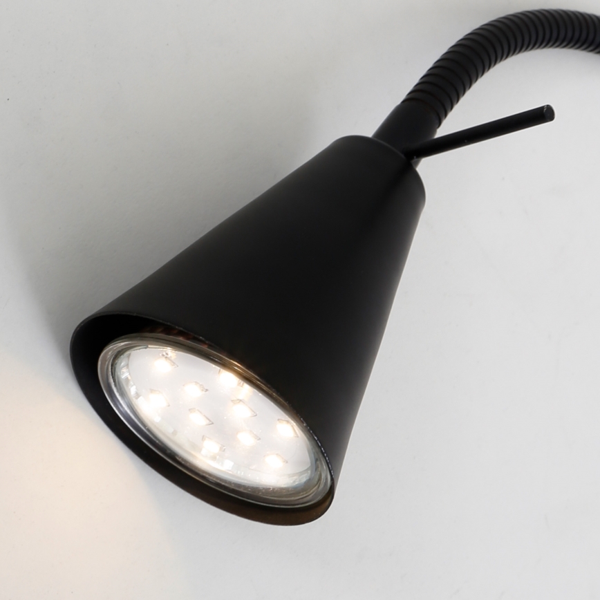 Briloner 2082-015 - LED sieninis šviestuvas COMFORT LIGHT 1xGU10/5W/230V juodas