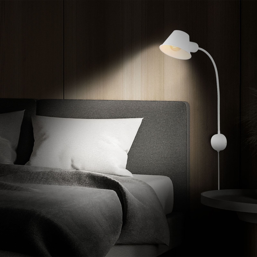 Briloner 2089-016 - lanksti sieninė lempa BRELLO 1xE27/10W/230V balta