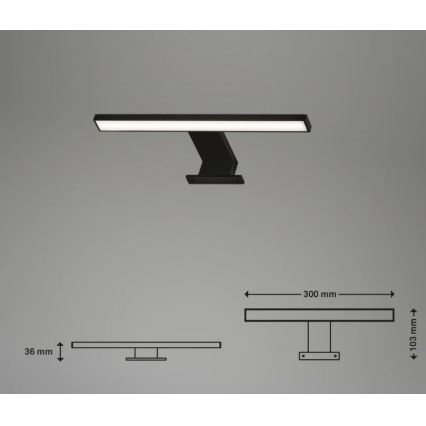 Briloner 2104-015 - LED vonios veidrodžio apšvietimas DUN LED/5W/230V 30 cm IP44