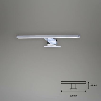 Briloner 2104-018 - LED vonios veidrodžio apšvietimas DUN LED/5W/230V 30 cm IP44