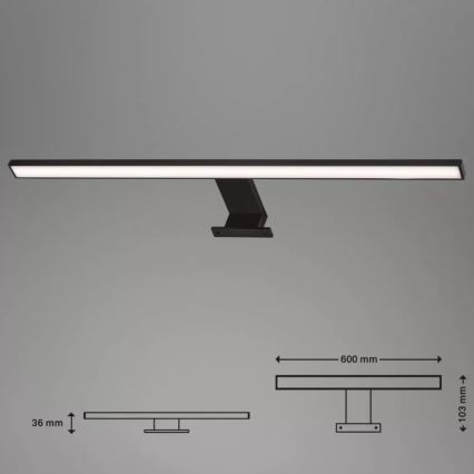 Briloner 2104-115 - LED vonios veidrodžio apšvietimas DUN LED/8W/230V 60 cm IP44