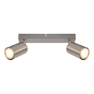 Briloner 2172-022 - Taškinis šviestuvas SPOT 2xGU10/9W/230V, matinis chromas