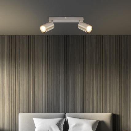 Briloner 2172-022 - Taškinis šviestuvas SPOT 2xGU10/9W/230V, matinis chromas