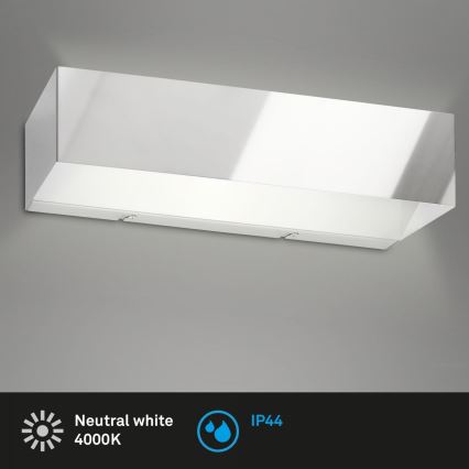 Briloner 2204-018 - LED sieninis lauko šviestuvas LED/8W/230V IP44 blizgus chromas