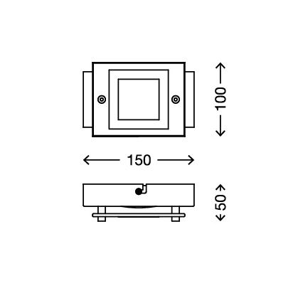 Briloner - 2213-018 - LED lubinis vonios šviestuvas SPLASH LED/4,5W/230V IP44