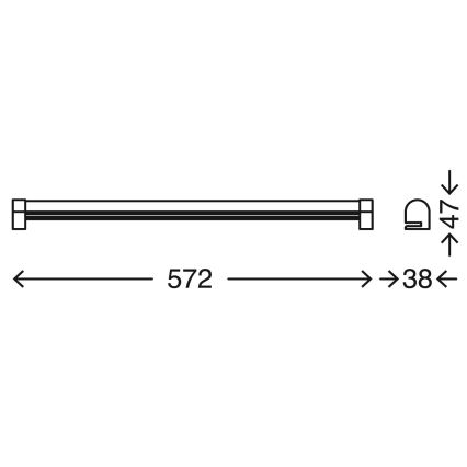 Briloner 2243-118 - LED Reguliuojamas vonios veidrodžio apšvietimas COOL&COSY LED/10W/230V 2700/4000K IP44