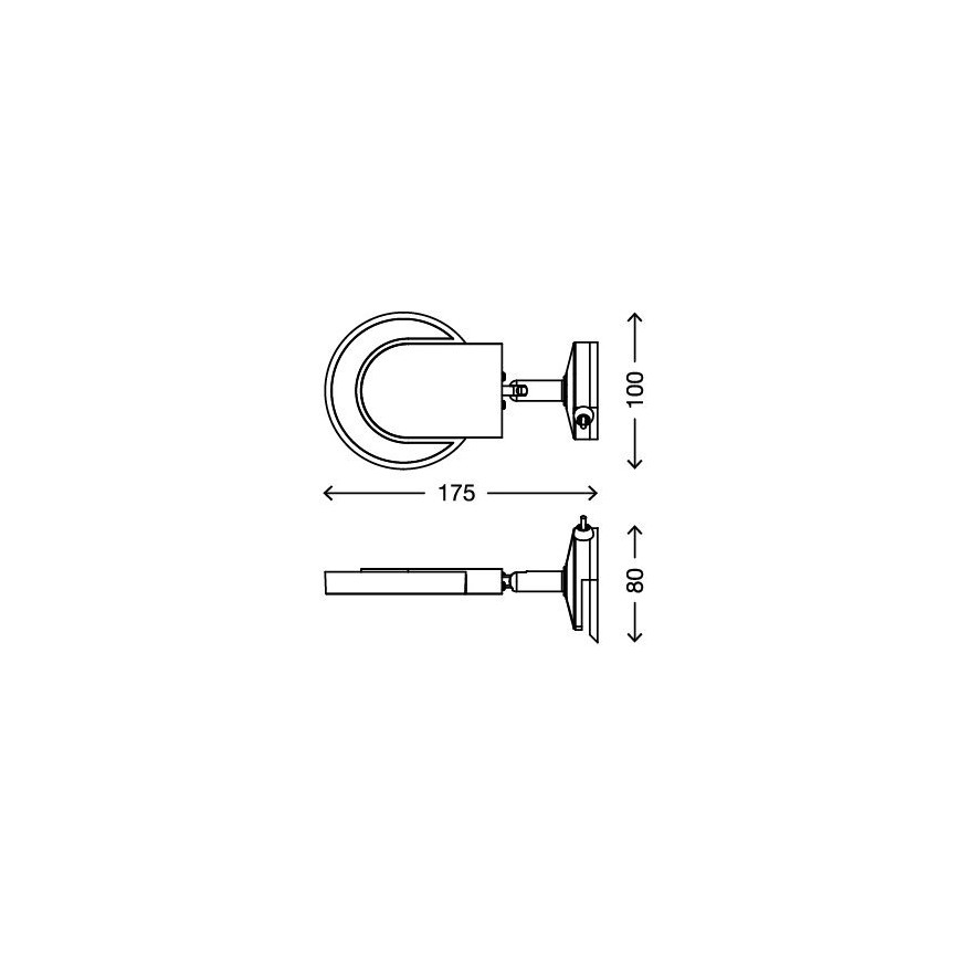 Briloner 2297-018 - LED veidrodžio apšvietimas SURF 1xLED/4,5W/230V