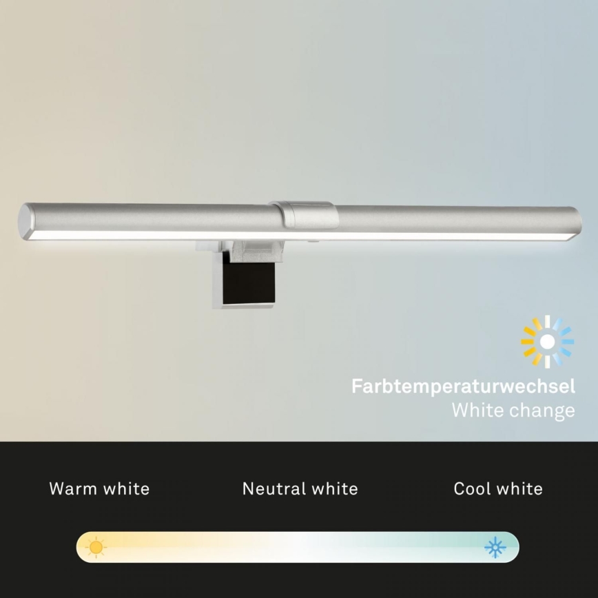 Briloner 2303-014 - Reguliuojamas LED monitoriaus šviestuvas LED/3,5W/5V 3000/4500/6500K