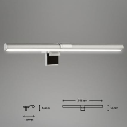 Briloner 2303-014 - Reguliuojamas LED monitoriaus šviestuvas LED/3,5W/5V 3000/4500/6500K