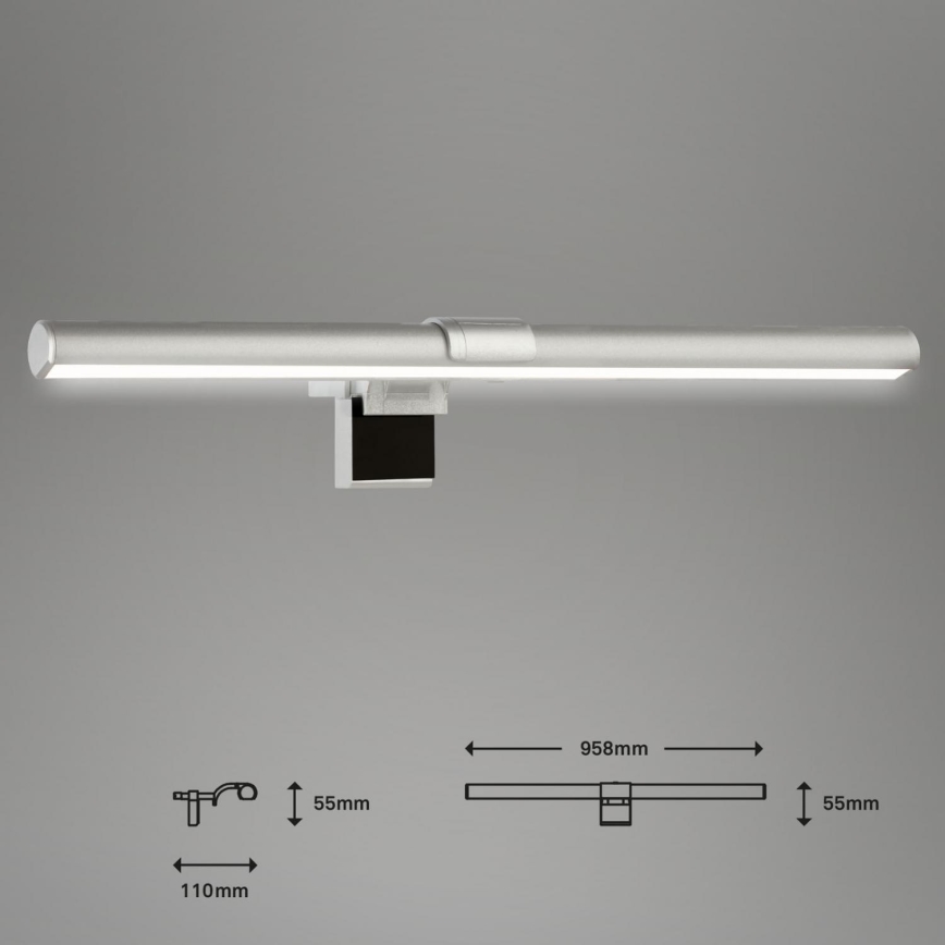 Briloner 2303-014 - Reguliuojamas LED monitoriaus šviestuvas LED/3,5W/5V 3000/4500/6500K