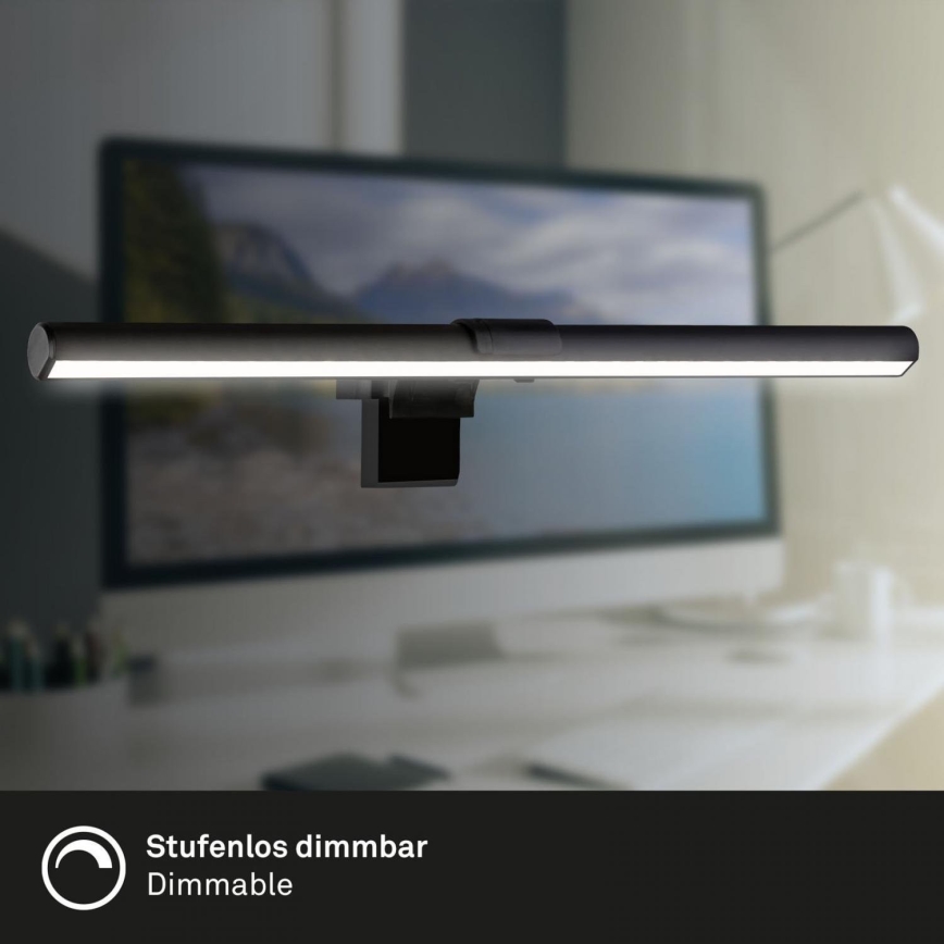 Briloner 2303-015 - Reguliuojamas LED monitoriaus šviestuvas LED/3,5W/230V 2700/4000/6500K