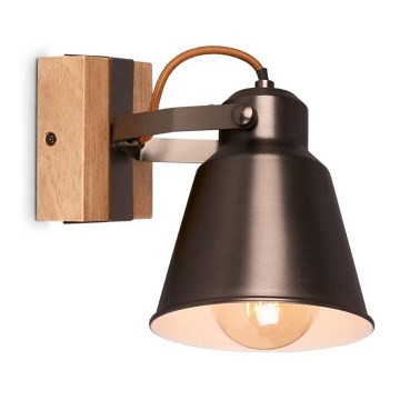 Briloner 2406-014 - Sieninis akcentinis šviestuvas RETRO 1xE27/40W/230V ruda