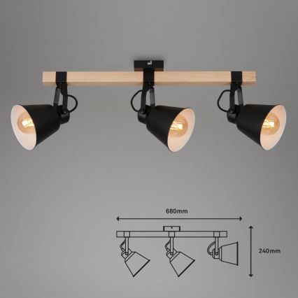 Briloner 2406-035 - Akcentinis apšvietimas SPOT 3xE27/40W/230V