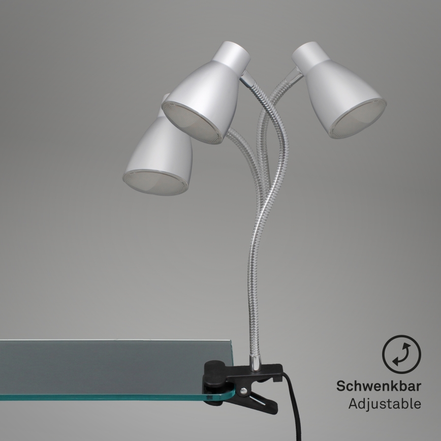 Briloner 2615-014P - LED šviestuvas su gnybtu GRIP LED/2,5W/230V sidabras