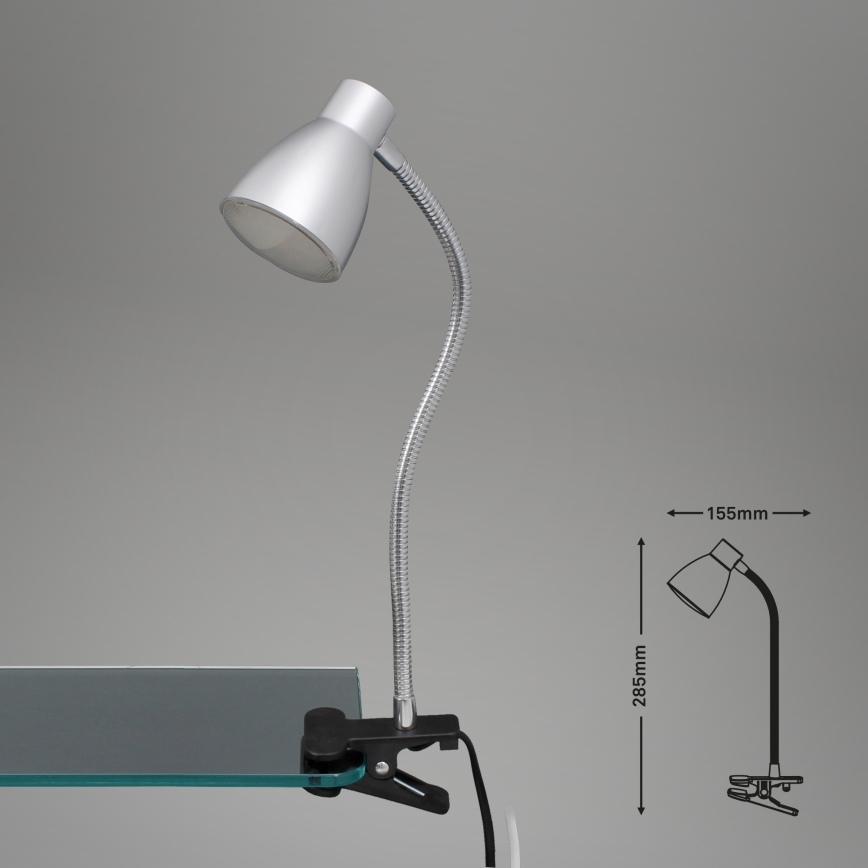 Briloner 2615-014P - LED šviestuvas su gnybtu GRIP LED/2,5W/230V sidabras