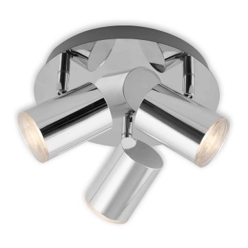Briloner 2731-038 - taškinis šviestuvas CUP 3xGU10/5W/230V, blizgus chromas