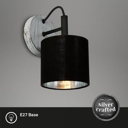 Briloner 2737-014 - Sieninis šviestuvas SILVER CRAFTED 1xE14/25W/230V