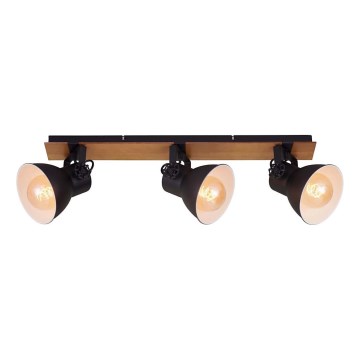 Briloner 2742-035 - Akcentinis apšvietimas SPOTLIGHT 3xE27/40W/230V juoda/ruda