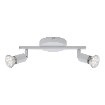 Briloner 2767-026 - LED akcentinis šviestuvas 2xGU10/6W/230V balta