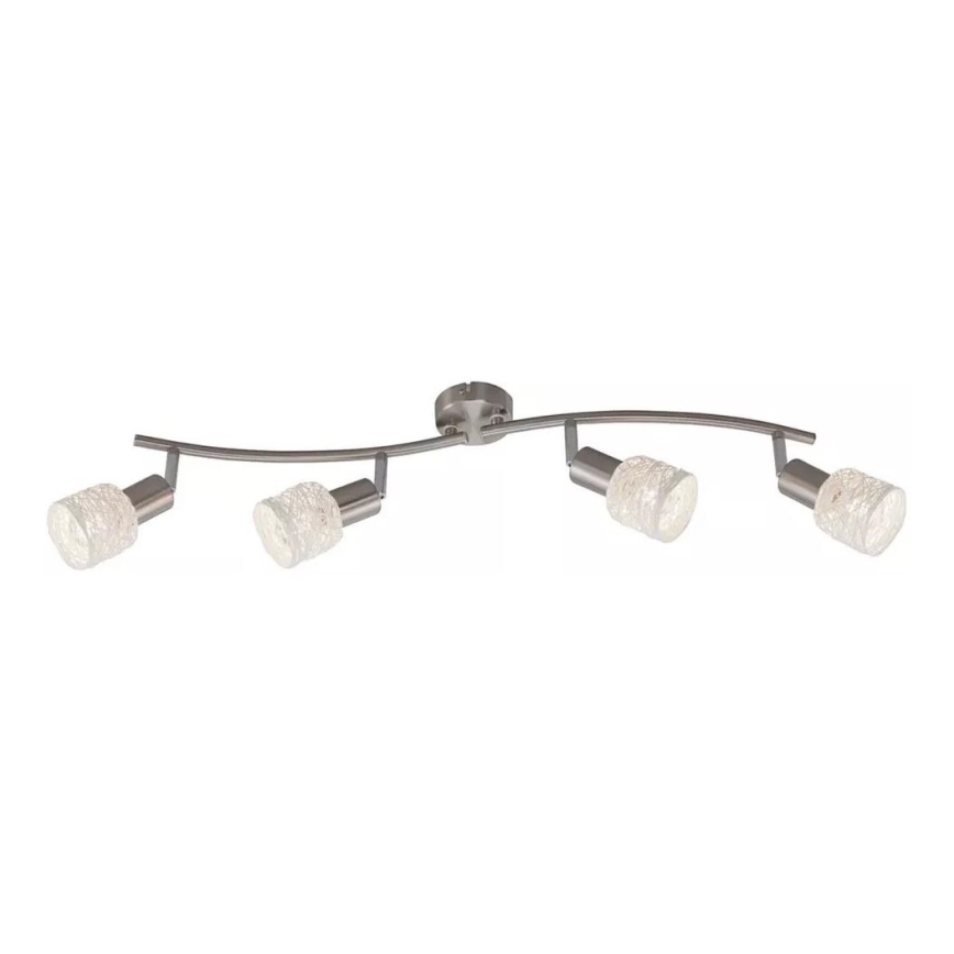 Briloner 2826-042 - Akcentinis apšvietimas SPOT 4xE14/6W/230V matinis chromas