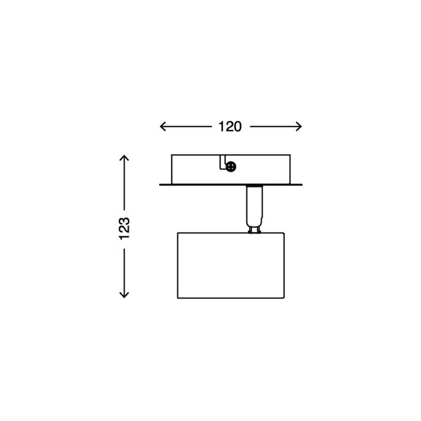 Briloner 2857-016 - Sieninis akcentinis šviestuvas SPOT 1xGU10/40W/230V baltas