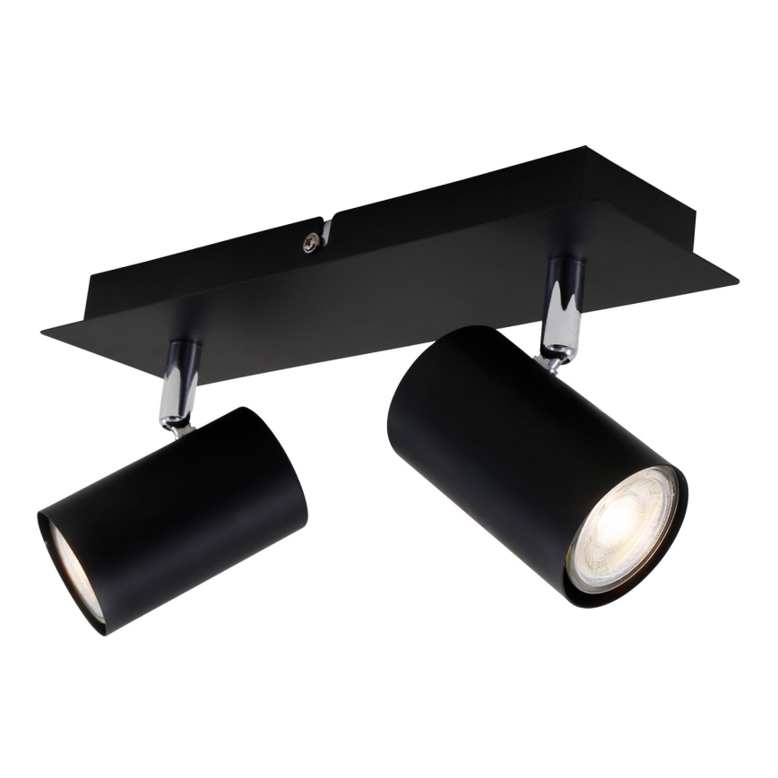 Briloner 2857-025 - Akcentinis šviestuvas SPOT 2xGU10/40W/230V juodas