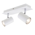 Briloner 2857-026 - Akcentinis šviestuvas SPOT 2xGU10/40W/230V baltas