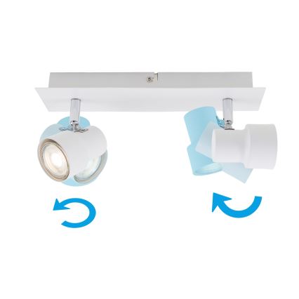 Briloner 2861-026 - LED Akcentinis šviestuvas SPOT 2xGU10/5W/230V baltas