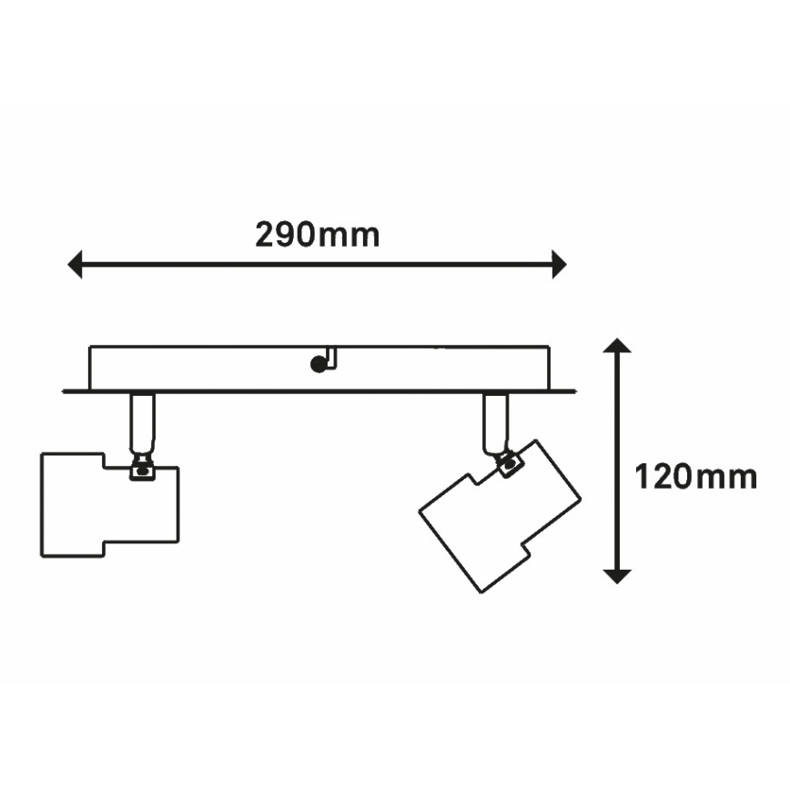 Briloner 2861-026 - LED Akcentinis šviestuvas SPOT 2xGU10/5W/230V baltas