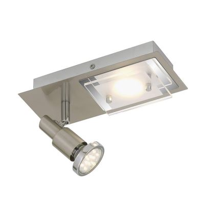 Briloner 2879-022 - Lubinis LED šviestuvas COMBINATA 1xGU10/3W + LED/5W/230V