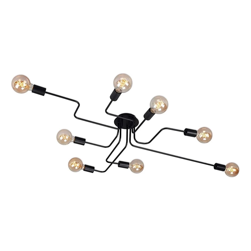 Briloner 2888-085 - Tvirtinamas sietynas FARETTO 8xE27/60W/230V juoda