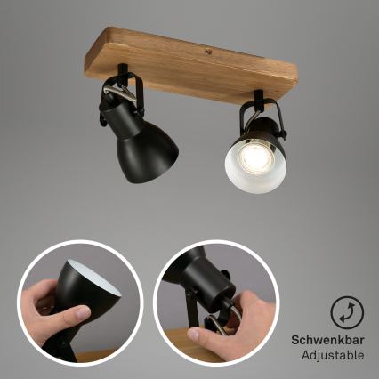 Briloner 2902-025 - Akcentinis apšvietimas SPOT 2xGU10/35W/230V